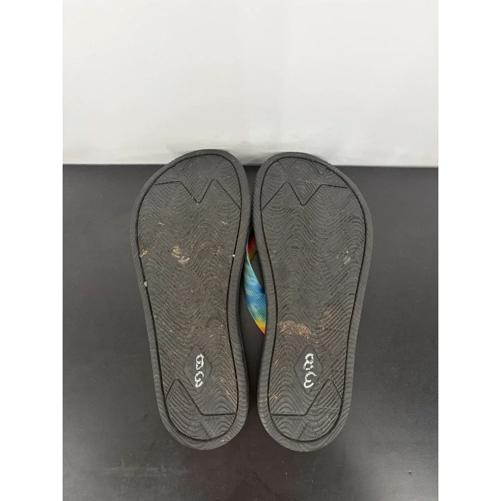 Chaco Men's Chillos Flip Flop Size 9 Dark tie Dye Multicolor